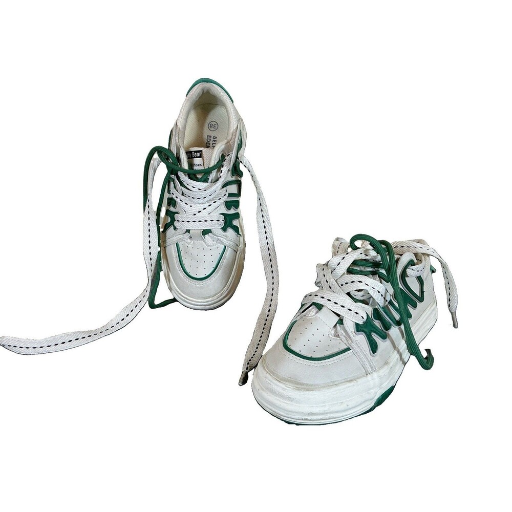 Aelfric Eden Green and White Shoes 38 Sz 7.5 M Women’s